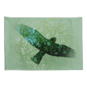 Transparante zwarte rode bomen Foto Kussensloop (Achterkant-Rechts)