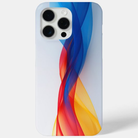 Transparante zwevende vormen in primaire kleuren Case-Mate iPhone case (Achterkant)