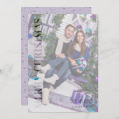 Transparantie Effect Familiefoto Vrolijk Kerstfees Feestdagenkaart (Voorkant / Achterkant)