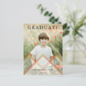 Transparantie-effect voor K Afstuderen foto Briefkaart (Staand voorkant)