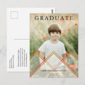 Transparantie-effect voor K Afstuderen foto Briefkaart (Voorkant / Achterkant)