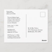 Transparantie-effect voor K Afstuderen foto Briefkaart (Achterkant)