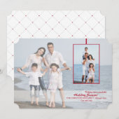 Transparantie-feestdag fotokaart feestdagenkaart (Voorkant / Achterkant)