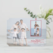 Transparantie-feestdag fotokaart feestdagenkaart (Staand voorkant)