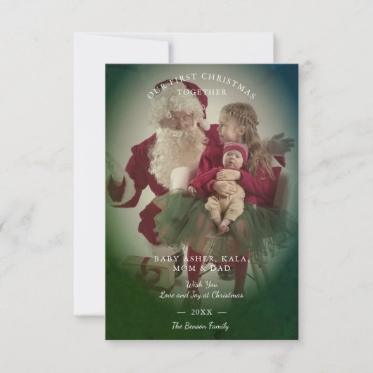 Transparency Effect Merry Christmas Photo Family (Voorkant)