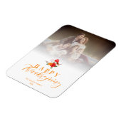 Transparency Happy Thanksgiving Family Foto Magneet (Linkerzijde)