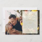 Transparency Overlay Photo Merry Xmas Save The Date (Voorkant)