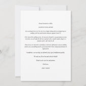 Transparency Photo Script Cut Paper Effect Wedding Save The Date (Achterkant)