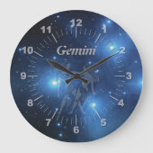 Transparent Gemini Grote Klok (Voorkant)