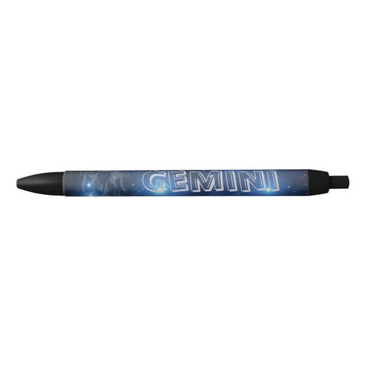 Transparent Gemini Zwarte Inkt Pen (Voorkant)
