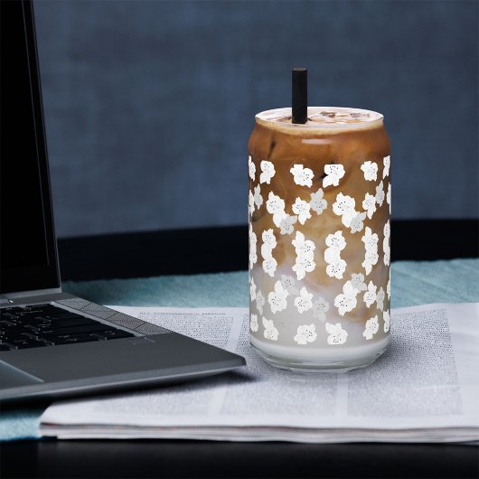 Transparent Grid Can Glass – bewerkbare PNG-struct Blikvorm Glas