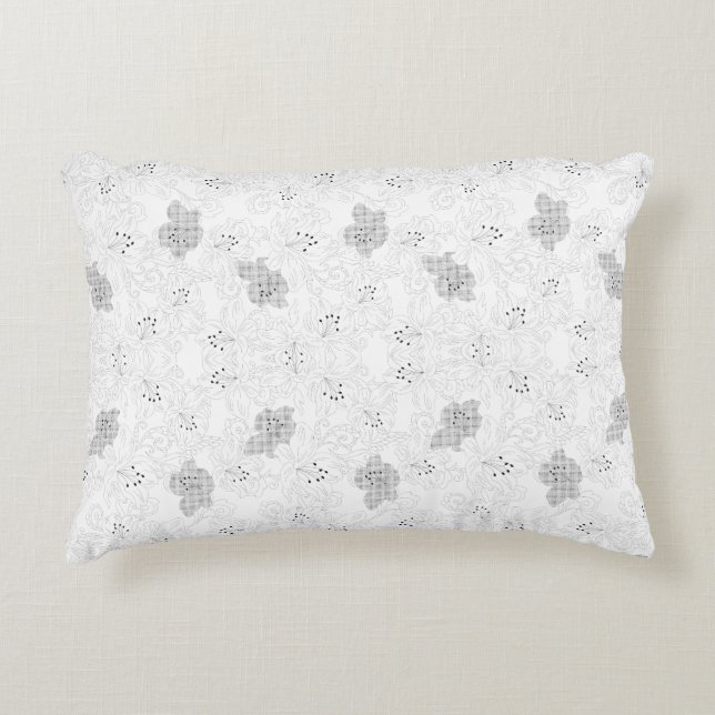 Transparent Grid Overlay – Editable PNG Texture Accent Kussen (Voorkant)