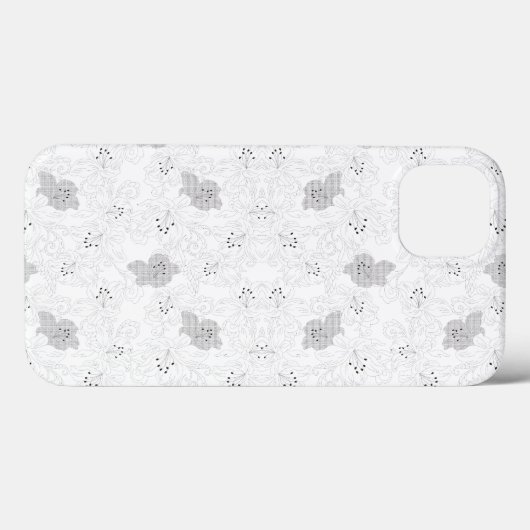 Transparent Grid Overlay – Editable PNG Texture Case-Mate iPhone Case (Achterkant (horizontaal))
