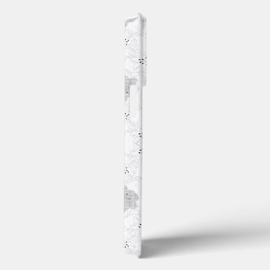 Transparent Grid Overlay – Editable PNG Texture Case-Mate iPhone Case (Achterkant / Rechts)