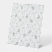 Transparent Grid Overlay – Editable PNG Texture Reclamebord Met Voetstuk (Voorkant)