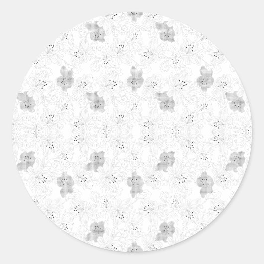 Transparent Grid Overlay – Editable PNG Texture Ronde Sticker (Voorkant)