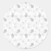 Transparent Grid Overlay – Editable PNG Texture Ronde Sticker (Voorkant)