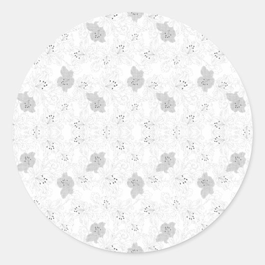 Transparent Grid Overlay – Editable PNG Texture Ronde Sticker (Voorkant)