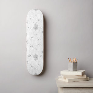 Transparent Grid Overlay Skateboard   Bewerkbare P