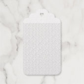 Transparent Grid PNG | Bewerkbare structuurbedekki Cadeaulabels (Achterkant)