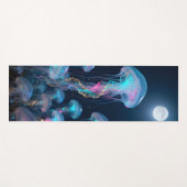 Transparent jellyfish in the moonlight yogamat (Voorkant (horizontaal))