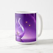 Transparent Purple Vase With Star All Under Dome Koffiemok (Voorkant rechts)