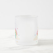 Transparent Rainbow Clouds Personalized Kids' Mug  Matglas Koffiemok (Center)