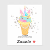 Transparent Unicorn Sticker  (Vel)