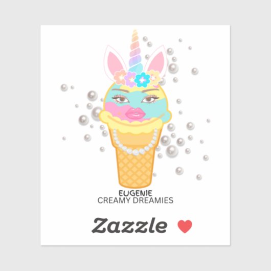 Transparent Unicorn Sticker  (Vel)