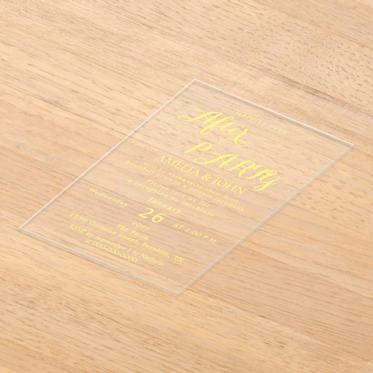 transparent wedding invitation acryl uitnodigingen (Laagn)