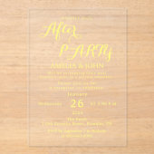  transparent wedding invitation acryl uitnodigingen (Voorkant)