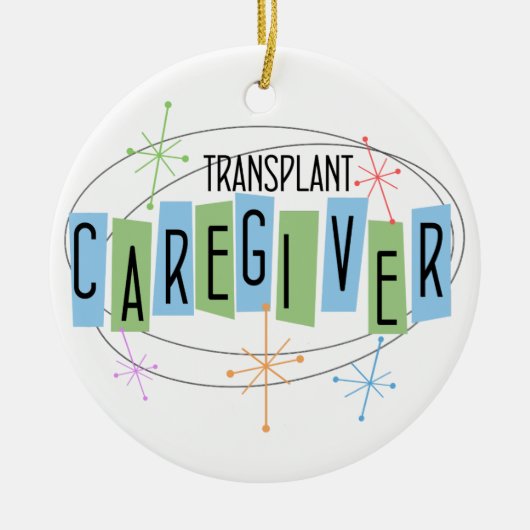 Transplant Caregiver Keramisch Ornament (Voorkant)