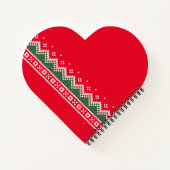 Transplant Gift of Life Gebreid met kerstkeuken Notitieboek (Achterkant)