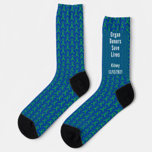 Transplant Green Ribbon Crew Socks Sokken
