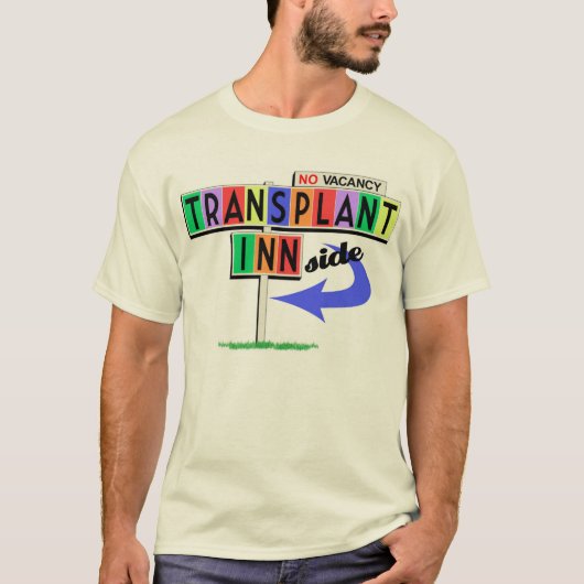 Transplant Inn(side) retro motel sign T-shirt (Voorkant)
