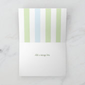 Transplant Jubileum Gold & Green Folded Kaart (Binnen)