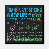 Transplant Organ Donation Awareness Magnet (Voorkant)