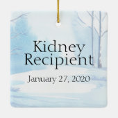  Transplant Recipient Kerstkerami Keramisch Ornament (Achterkant)