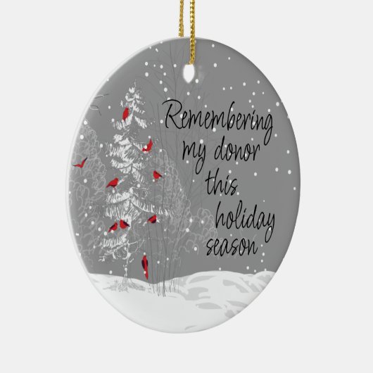  Transplant Recipient Kerstmis Keramisch Ornament (Rechts)