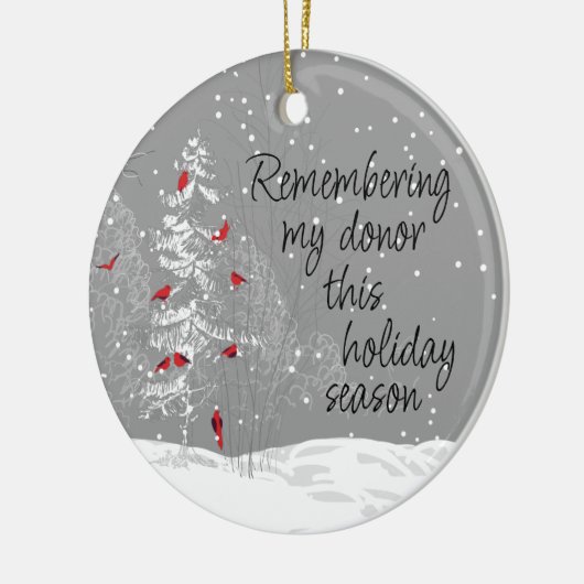Transplant Recipient Kerstmis Keramisch Ornament (Links)