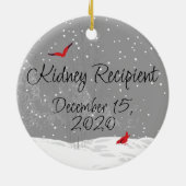  Transplant Recipient Kerstmis Keramisch Ornament (Achterkant)