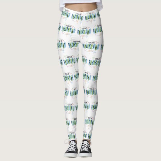 Transplant Recipient Retro Style Leggings (Voorkant)