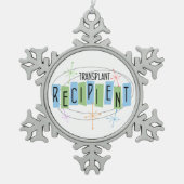 Transplant Recipient Tin Sneeuwvlok Ornament (Voorkant)