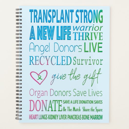 Transplant Strong Organ Donation Standard Planner (Voorkant)