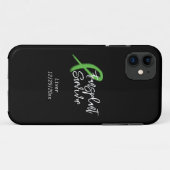 Transplant Survivor Green Ribbon Trendy Custom Case-Mate iPhone Case (Achterkant (horizontaal))
