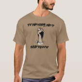Transplant Survivor - Grunge stijl T-shirt (Voorkant)