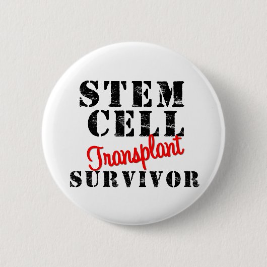 Transplant Survivor - Stem Cell Ronde Button 5,7 Cm (Voorkant)