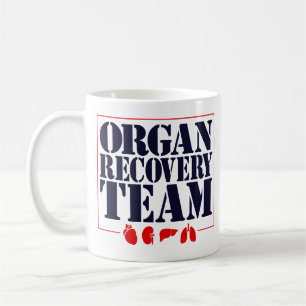 Transplant van Organische Recovery Team Organ Proc Koffiemok