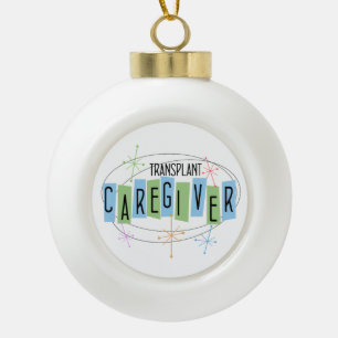 Transplant zorgverlener keramische bal ornament
