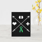 Transplantaat bewustzijn Nierziekte Maand Kaart (Gele Bloem)